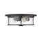 Z-Lite Savannah 3 Light Flush Mount, Bronze & Clear 462F16-BRZ - alternate 6